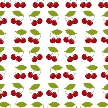 güzel yaz kiraz ve yeşillik o sorunsuz arka plan