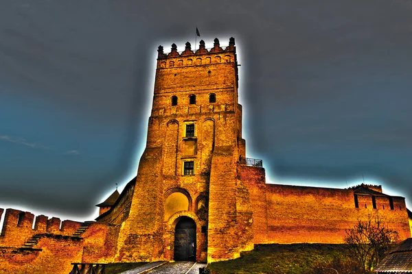 Main gate of Lutsk Castle, also locally known as Lubart\'s or Upper Castle. It is the most prominent landmark of Lutsk, Ukraine