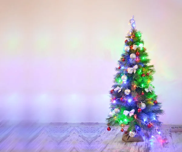 New Year Interior Christmas Tree Christmas Toys Christmas Tree Decorations — Stock Photo, Image