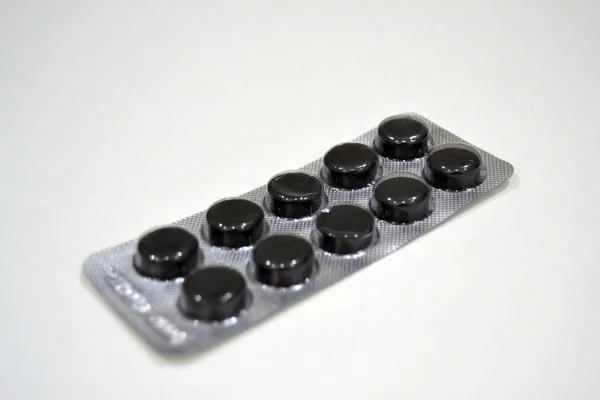 Many Different Pills Strips Capsules Medicine Background Much Capsules Pills — 스톡 사진