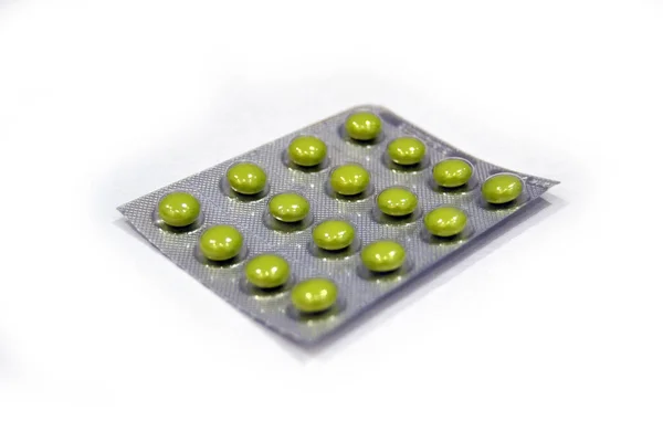 Muchas Píldoras Tiras Cápsulas Diferentes Antecedentes Medicamentos Muchas Cápsulas Píldoras — Foto de Stock