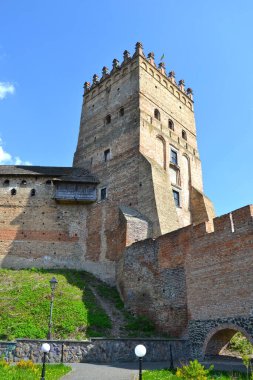 Lutsk kale, aynı zamanda yerel olarak Lubart'ın bilinen veya üst kale kapısında. Lutsk, Ukrayna'nın en önemli dönüm noktası olduğunu