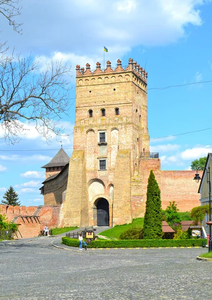 Porta Principale Del Castello Lutsk Noto Anche Come Lubart Upper — Foto Stock