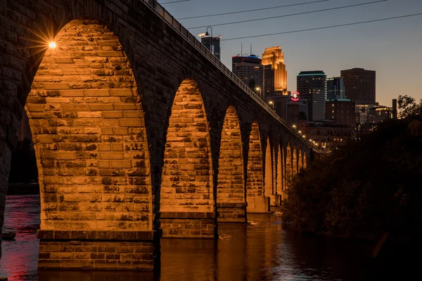 Stone Arch's nachts — Stockfoto