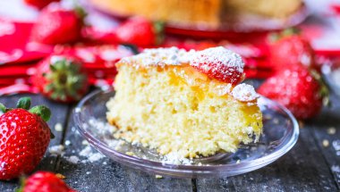 Limonlu kek şeker son çikolata çilek,