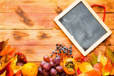 Şükran günü, arka plan sonbahar yaprakları