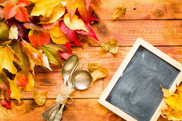 Şükran günü, arka plan sonbahar yaprakları