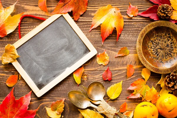 Şükran günü, arka plan sonbahar yaprakları