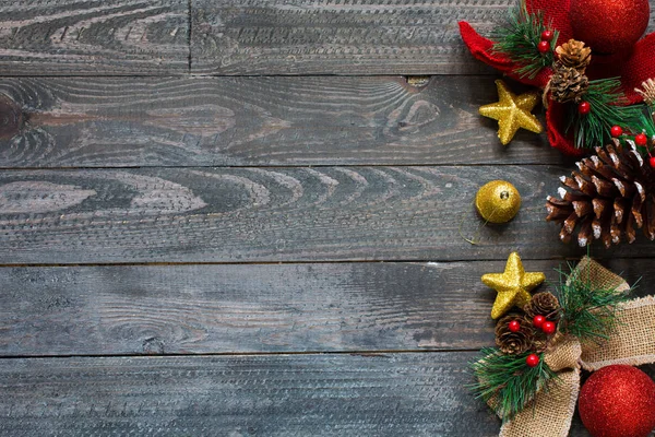 Coleção de Natal, sobre fundo de madeira — Fotografia de Stock