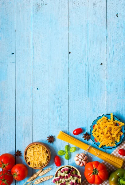 Makarna ile sebze, sağlık türleri farklı türleri