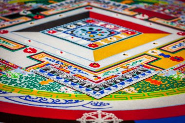 Renkli Budist mandala