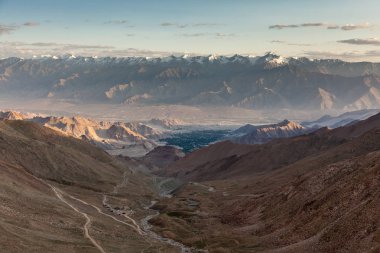 Leh Antik şehir panoramik manzaralı