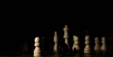 klasik satranç closeup satranç tahtası üzerinde