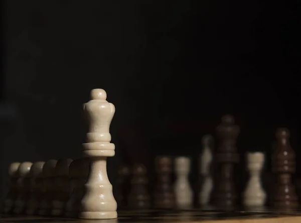 klasik satranç closeup satranç tahtası üzerinde