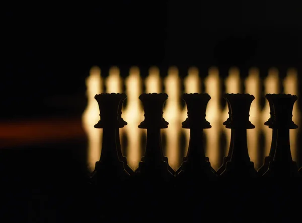체스, 여왕, 빛 배경 빛, 빛, 다시와 그늘, 재생, 경쟁 — 스톡 사진