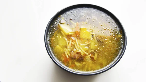 Sup Sayuran Dengan Jamur — Stok Foto