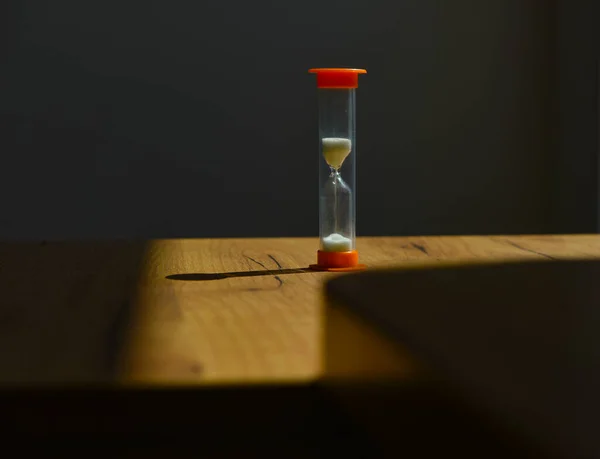 Hourglass White Quartz Sand — Stock Photo, Image