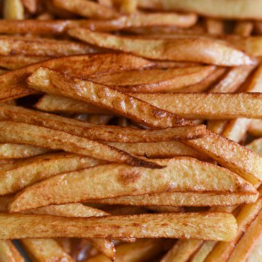 Kızarmış kızarmış patates kızartması.