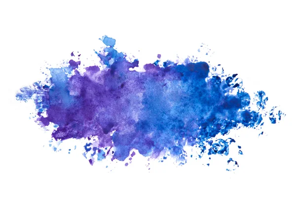 Abstrait belle bleu indigo couleur / violet aquarelle peint fond — Photo