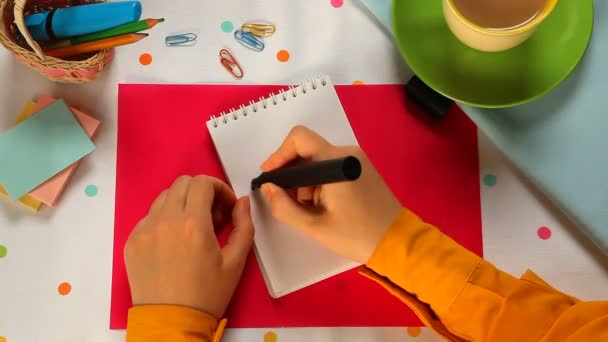 Word Succès sur fond coloré — Video