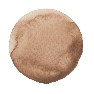 Suluboya el daire boyalı. Güzel tasarım öğeleri. Kahverengi zemin