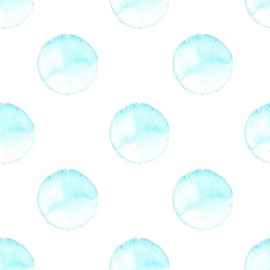 El boyalı noktalı desene. Sulu Boya doku şekiller trendy mavi soyut. Tasarım görüntü illüstrasyon.