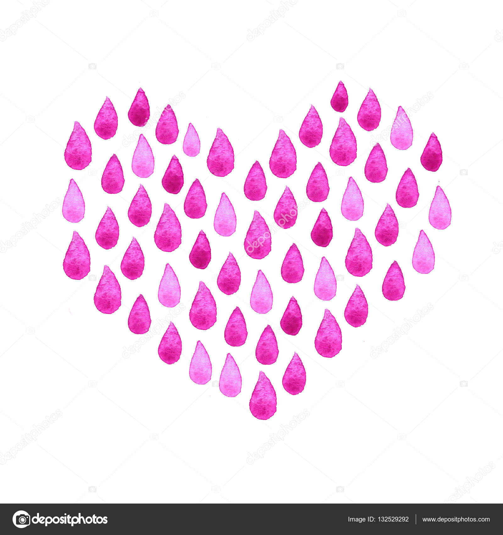 Affiche De Leau Propre Charité Peint à La Main Des Pluies