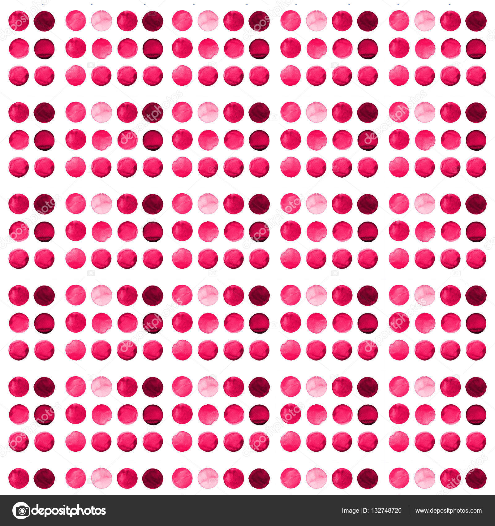 Illustrazione dell acquerello per disegno artistico Rotonde macchie macchie di colore rosa carminio rosso Bordeaux Priorit  bassa dell acquerello per