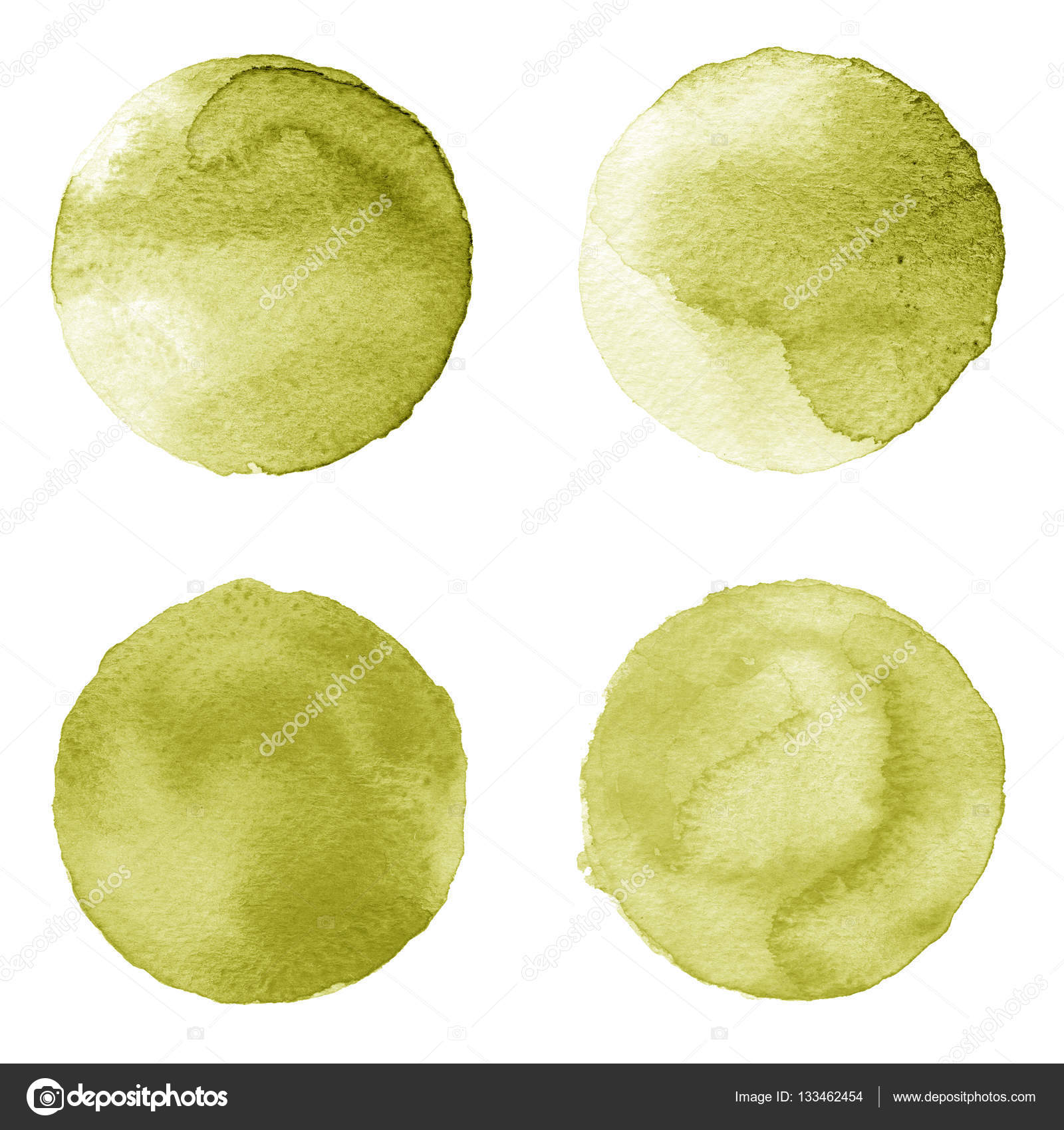 Illustrazione dell acquerello per disegno artistico Rotonde macchie macchie di colore di marrone caff¨ granato raw umber cinereo chamoisee — Foto