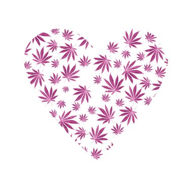 Parlak Hint keneviri suluboya içinde boyalı bırakır. Elle çizilmiş esrar illüstrasyon izole beyaz arka plan üzerinde. Tasarım öğesi