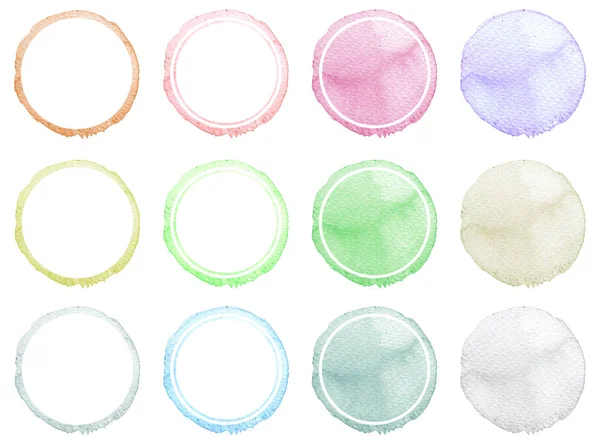 El kümesi suluboya daire kare çizilmiş.