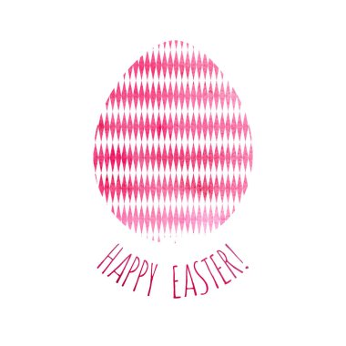 Modern mutlu Paskalya ve şablon için tebrik kartı davetiye tasarım parlak yumurta ve suluboya sıçrama