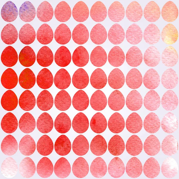 イースターの卵と手描かれた水彩パターン. — ストック写真