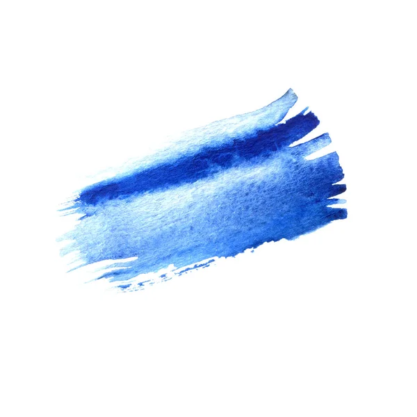 Синяя кисть акварели мазки с местом для вашего собственного текста — стоковое фото