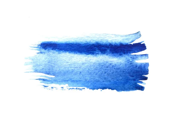 Trazos de pincel de acuarela azul con espacio para su propio texto — Foto de Stock