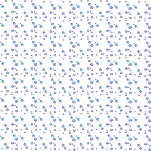 青のカラフルな水彩の抽象的なパターンは、異なるサイズを円します。シンプルな幾何学的図形に無造作に散らばって丸い — ストック写真