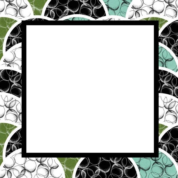 Abstract square frame with empty space