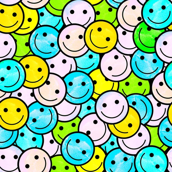 İfadeler gülümseyen kalabalık. Gülümsüyor simgesi desen.