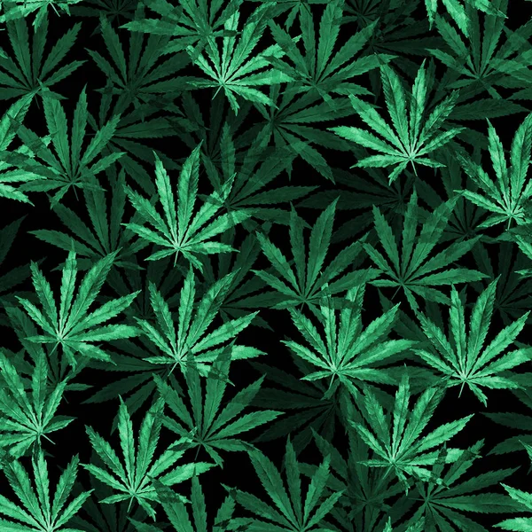 Kalabalık esrar siyah arka plan üzerine bırakır