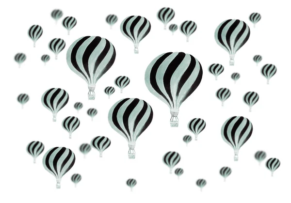 Vintage sıcak hava balonları — Stok fotoğraf