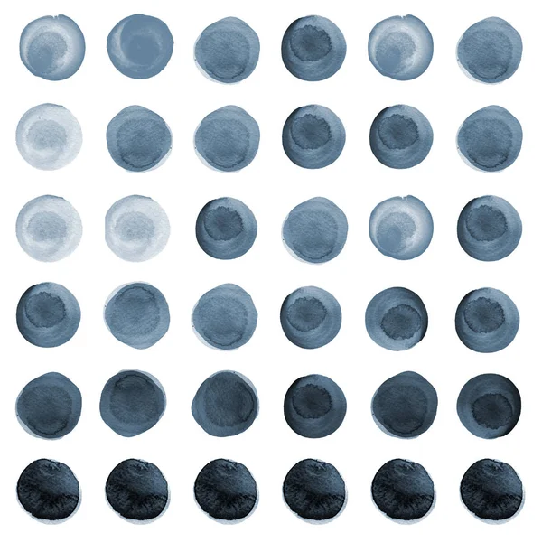 Okrągłe plamy, plamy koloru szarego — Zdjęcie stockowe