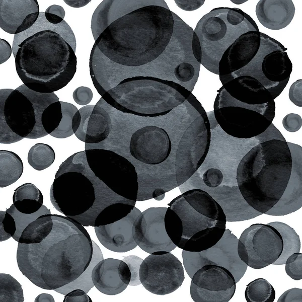 Современный фон серых и черных пузырей — стоковое фото