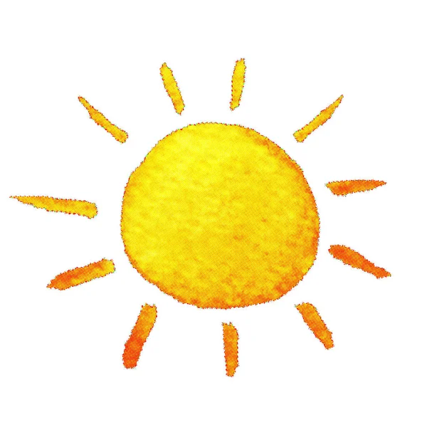 太阳的复古风格的插图 — 图库矢量图片
