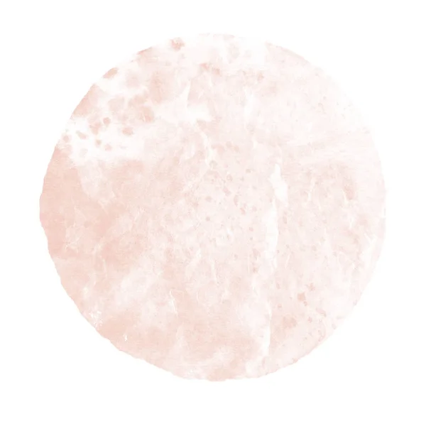 Ακουαρέλα αφηρημένη ροζ κύκλο σε λευκό — Φωτογραφία Αρχείου