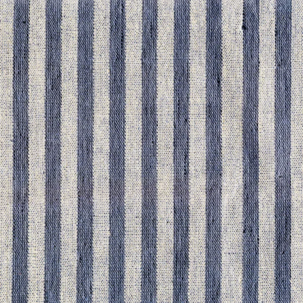 Blå, beige, grå randigt mönster på linnetyg — Stockfoto