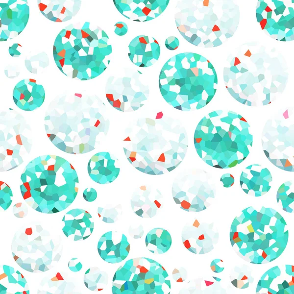 Abstract pattern from circles of blue, mint colors on a white background — Stock Photo, Image