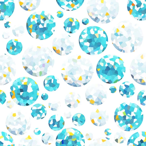 Abstract pattern from circles of blue, mint colors on a white background — Stock Photo, Image