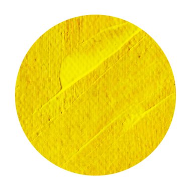 Sarı ve turuncu renkte akrilik daire doku soyut el boyalı.