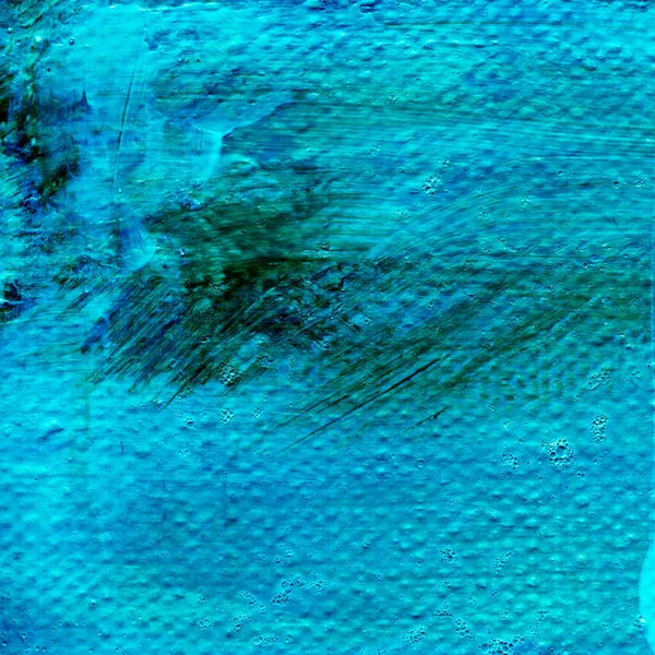 Fondo de pintura a mano acrílica azul abstracto . — Foto de Stock
