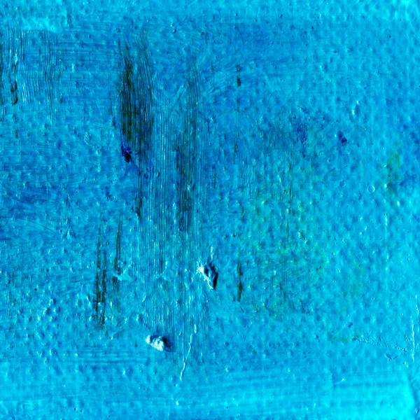 Fondo de pintura a mano acrílica azul abstracto . — Foto de Stock